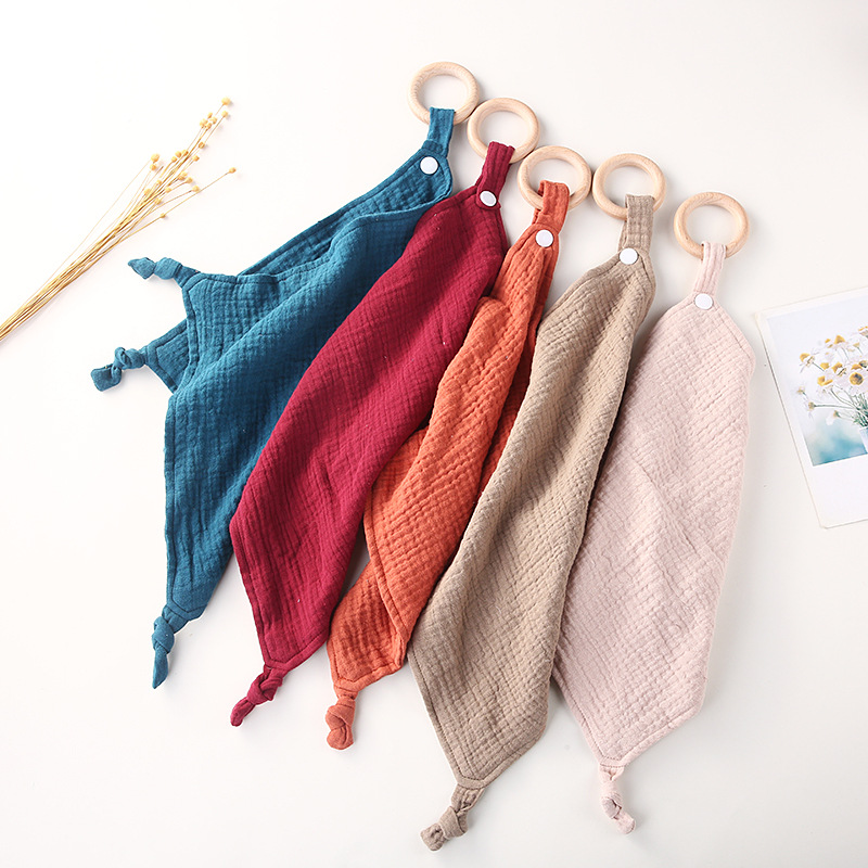 Baby Products Nipples - Newborn Appease Towel Solid Breathable Cotton