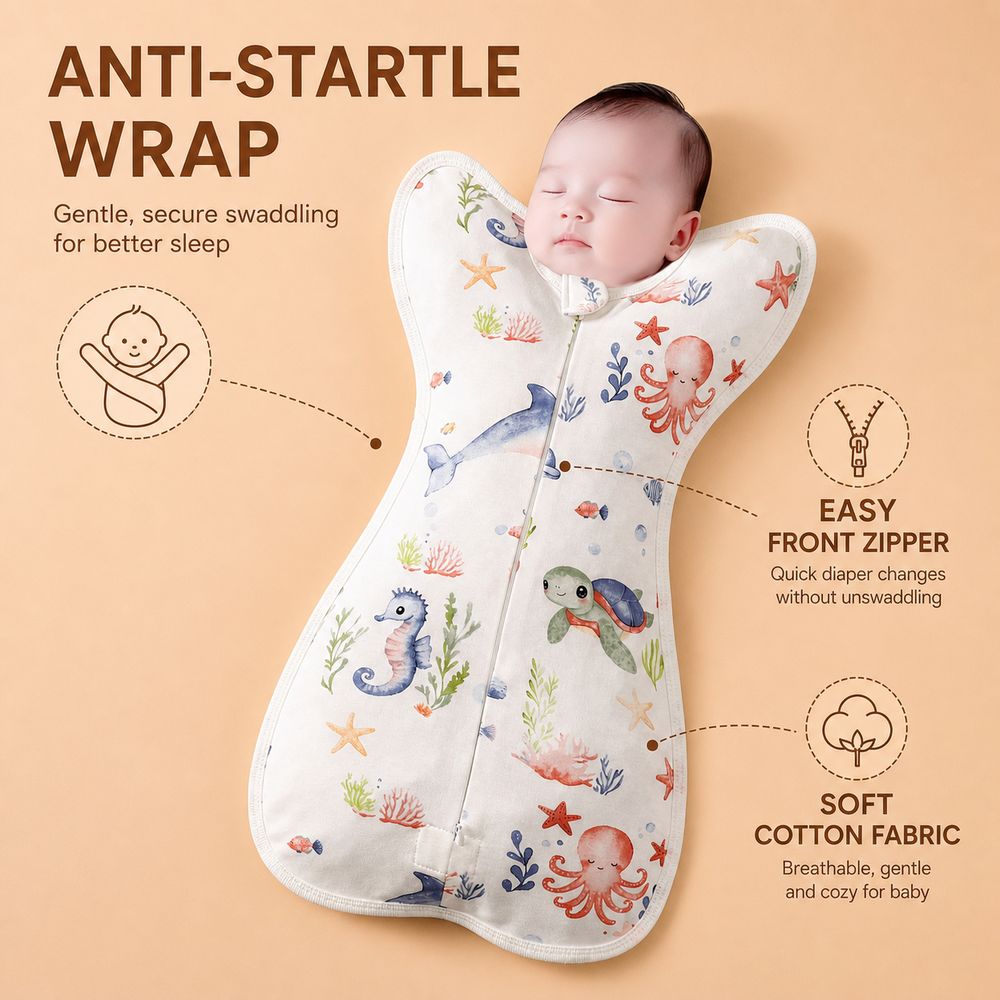 Cotton Baby Swaddle Blanket An - Baby Sleep Sack 评论和价格