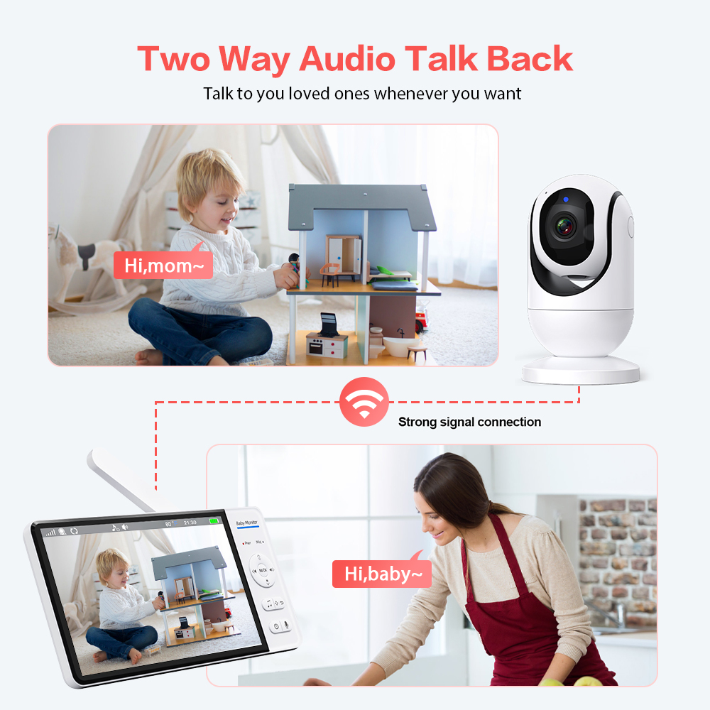Video Baby Monitor 7'' 1080P H - Baby Products Video 评论和价格