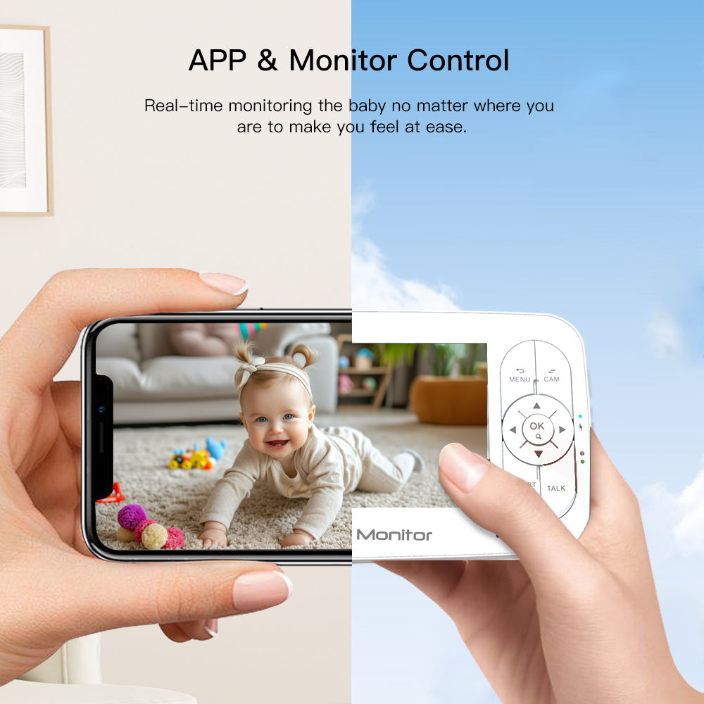 5Inch 2MP 1080P  APP Remote Co - Baby Products Video 评论和价格