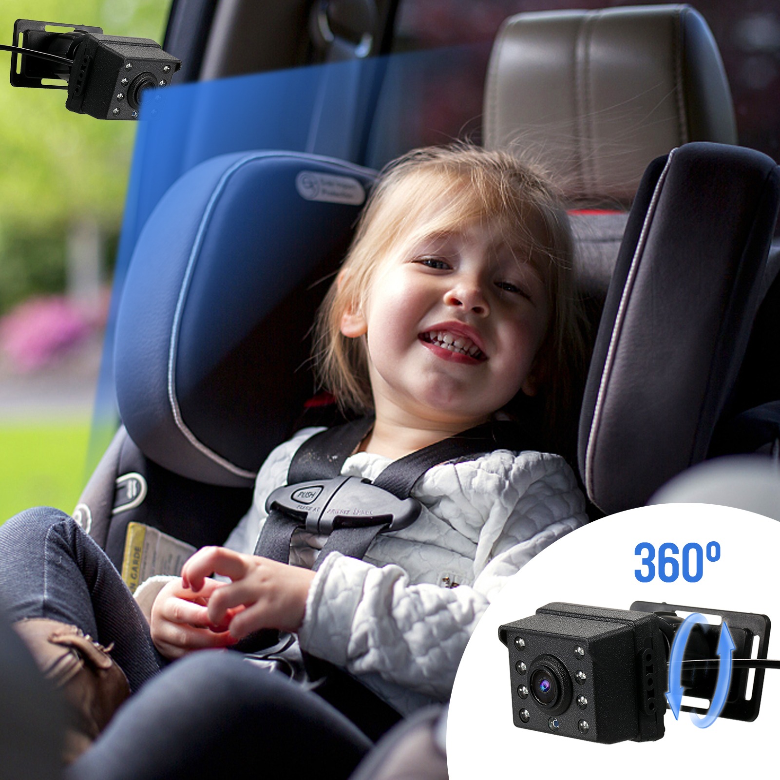 1080P Baby Car Mirror with 4.3 - Baby Products Video 评论和价格